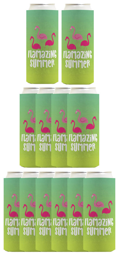 Summer Vibes Flamazing Summer Standard or Slim Can Thermocooler Drink Sleeve