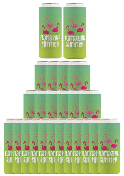 Summer Vibes Flamazing Summer Standard or Slim Can Thermocooler Drink Sleeve