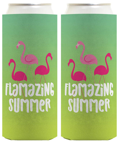 Summer Vibes Flamazing Summer Standard or Slim Can Thermocooler Drink Sleeve