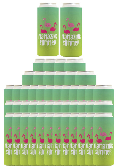 Summer Vibes Flamazing Summer Standard or Slim Can Thermocooler Drink Sleeve