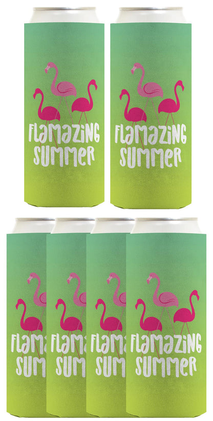 Summer Vibes Flamazing Summer Standard or Slim Can Thermocooler Drink Sleeve