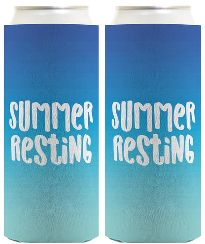 Summer Vibes Summer Resting Standard or Slim Can Thermocooler Drink Sleeve