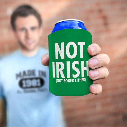 man holding drink sleeve