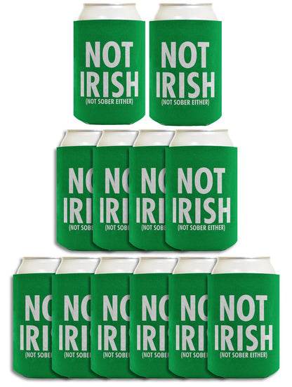 Not Irish Not Sober Standard or Slim Can Thermocooler Drink Sleeve