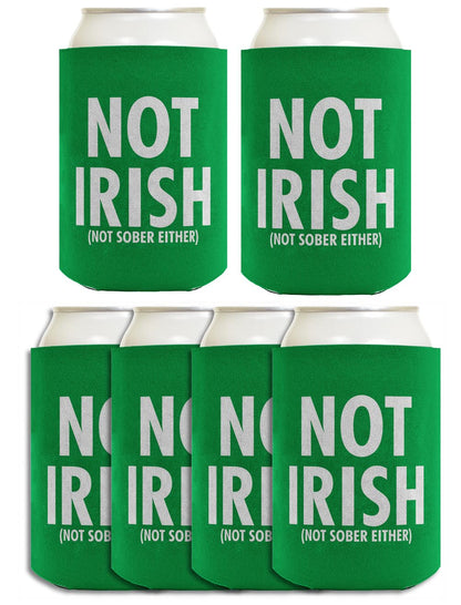 Not Irish Not Sober Standard or Slim Can Thermocooler Drink Sleeve