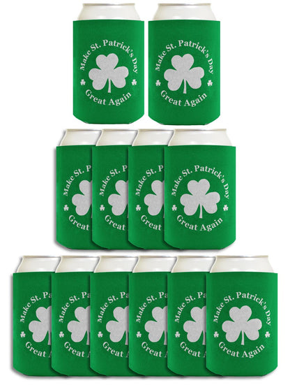 Make St Patricks Day Great Again Standard or Slim Can Thermocooler Drink Sleeve
