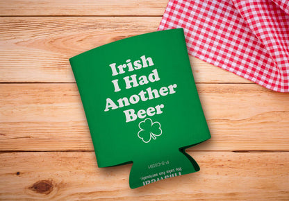 drink sleeve on a wood background
