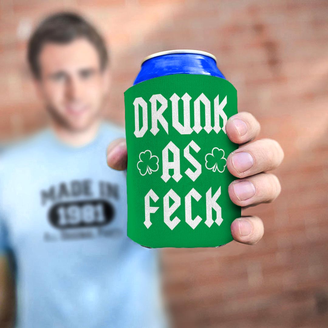 man holding drink sleeve