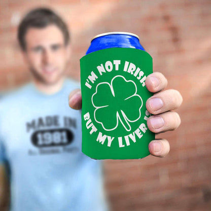 man holding drink sleeve