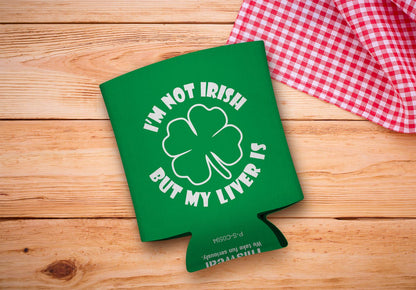 drink sleeve on a wood background