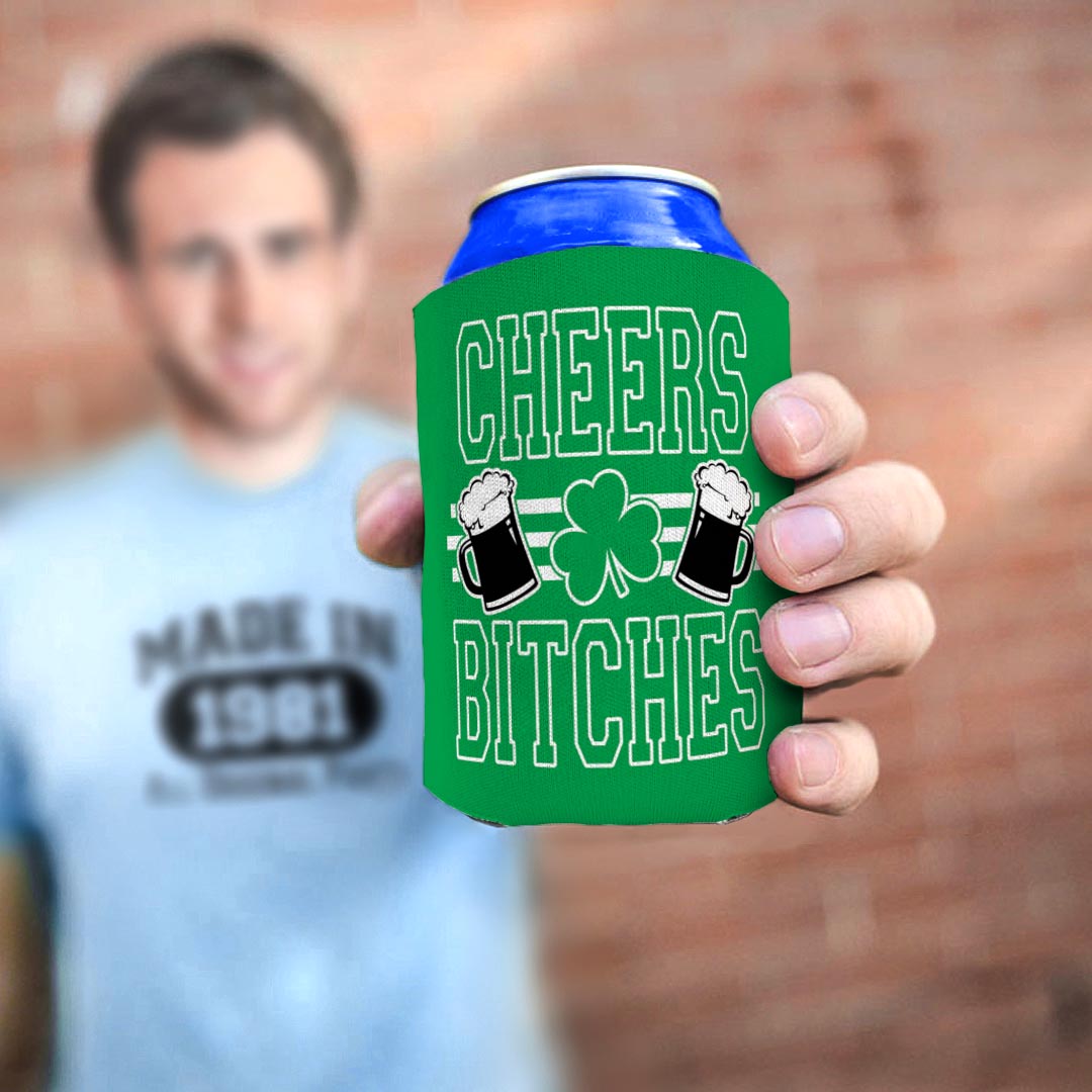 man holding drink sleeve