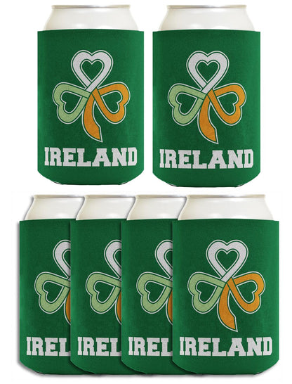 Ireland Keltic Knot Shamrock Standard or Slim Can Thermocooler Drink Sleeve