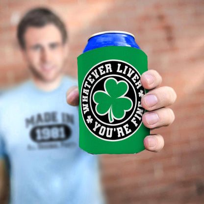 man holding drink sleeve