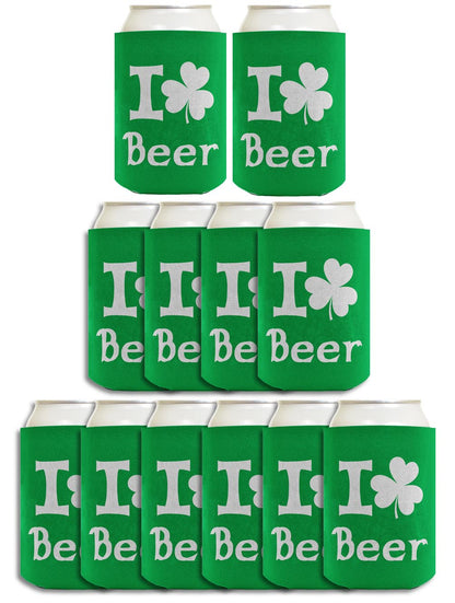 I Shamrock Beer Standard or Slim Can Thermocooler Drink Sleeve