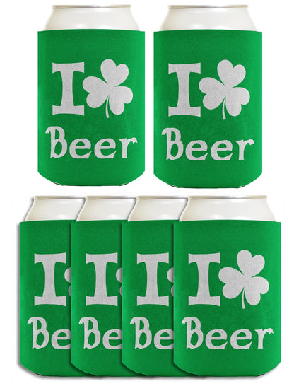 I Shamrock Beer Standard or Slim Can Thermocooler Drink Sleeve