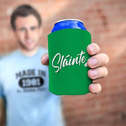 man holding drink sleeve