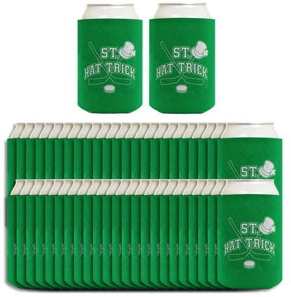 St Patricks Pun St Hat Trick Standard or Slim Can Thermocooler Drink Sleeve