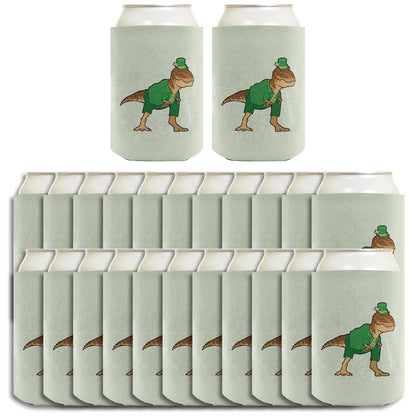 T-Rex Leprechaun Standard or Slim Can Thermocooler Drink Sleeve