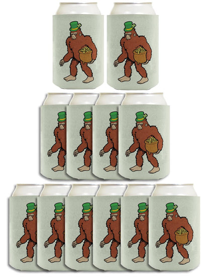 Sasquatch Leprechaun Standard or Slim Can Thermocooler Drink Sleeve