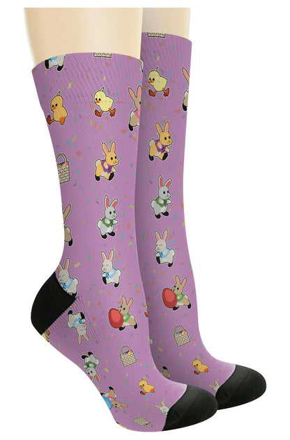 right side of a pair of socks