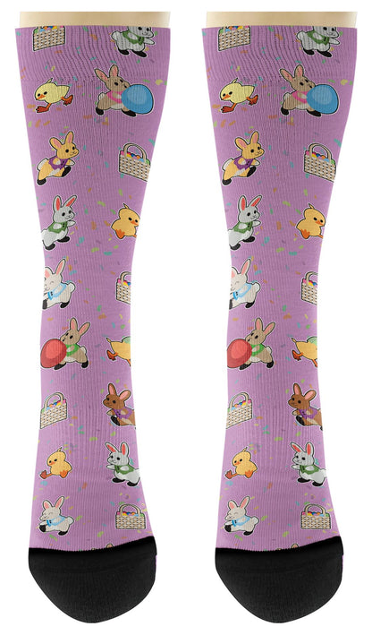 front view of a pair of socks