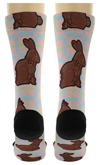 back view of a pair of socks
