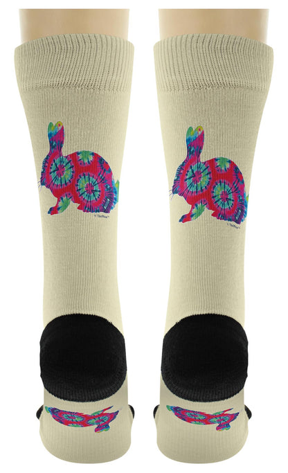 back view of a pair of socks