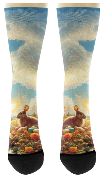 front view of a pair of socks