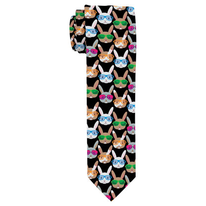 detail view of a necktie