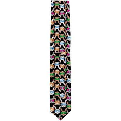 back view of a necktie