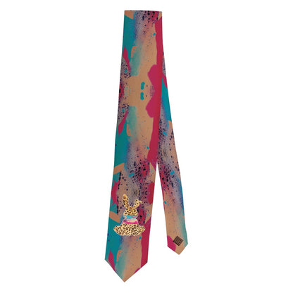 a necktie folded in half