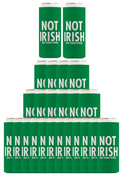 Not Irish Not Sober Standard or Slim Can Thermocooler Drink Sleeve