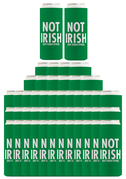 Not Irish Not Sober Standard or Slim Can Thermocooler Drink Sleeve
