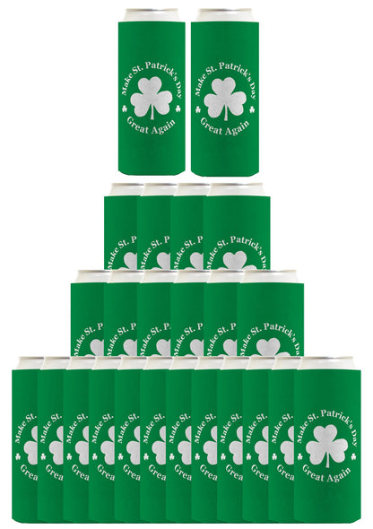 Make St Patricks Day Great Again Standard or Slim Can Thermocooler Drink Sleeve
