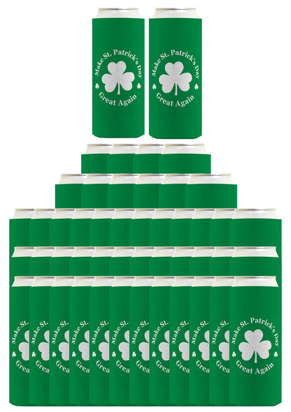 Make St Patricks Day Great Again Standard or Slim Can Thermocooler Drink Sleeve