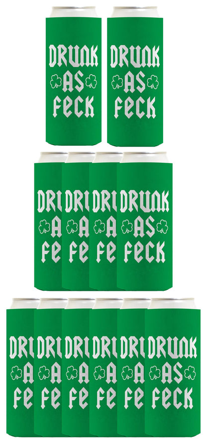 Drunk as Feck Standard or Slim Can Thermocooler Drink Sleeve