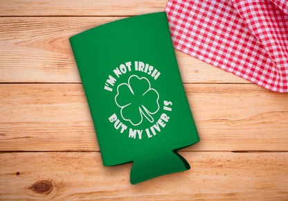 drink sleeve on a wood background