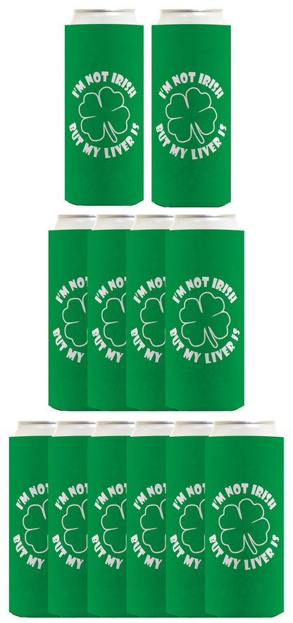 I'm Not Irish But My Liver Is Standard or Slim Can Thermocooler Drink Sleeve