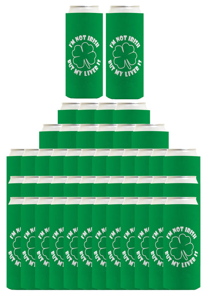 I'm Not Irish But My Liver Is Standard or Slim Can Thermocooler Drink Sleeve