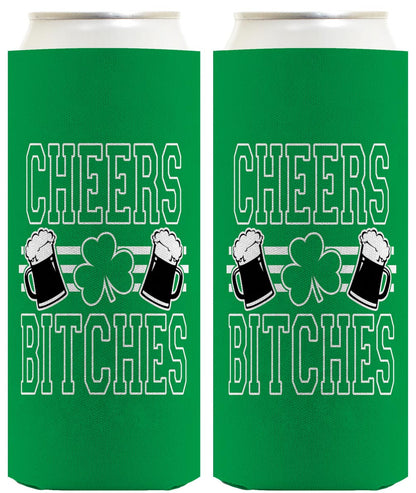 Cheers Bitches Standard or Slim Can Thermocooler Drink Sleeve