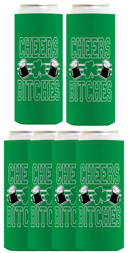 Cheers Bitches Standard or Slim Can Thermocooler Drink Sleeve