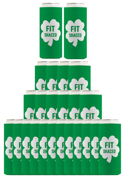 Shamrock Fit Shaced Standard or Slim Can Thermocooler Drink Sleeve