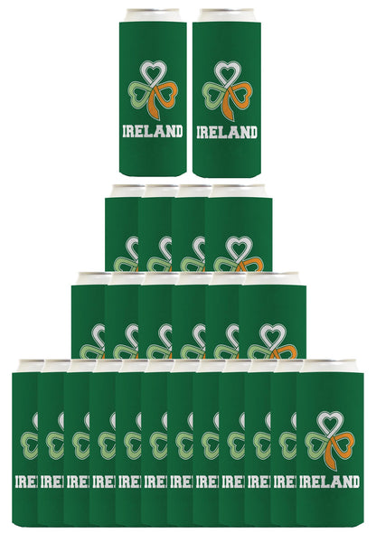 Ireland Keltic Knot Shamrock Standard or Slim Can Thermocooler Drink Sleeve