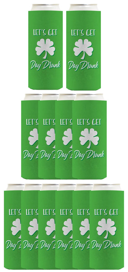 Let's Get Day Drunk Standard or Slim Can Thermocooler Drink Sleeve