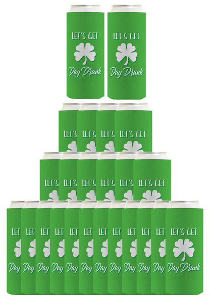 Let's Get Day Drunk Standard or Slim Can Thermocooler Drink Sleeve