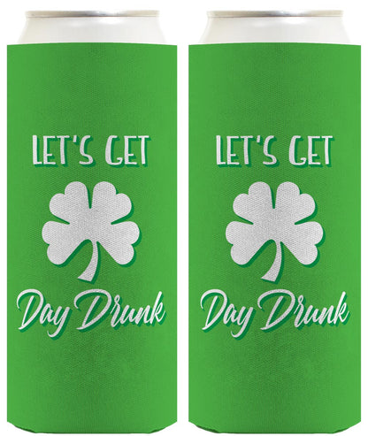Let's Get Day Drunk Standard or Slim Can Thermocooler Drink Sleeve