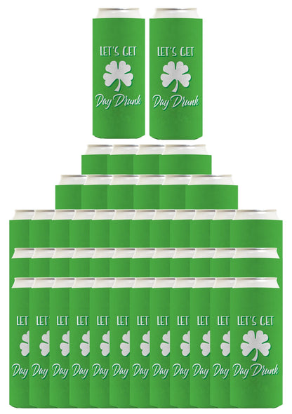 Let's Get Day Drunk Standard or Slim Can Thermocooler Drink Sleeve