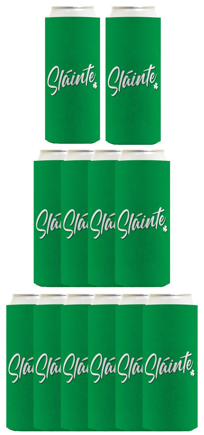 St Patricks Day Sliante Standard or Slim Can Thermocooler Drink Sleeve