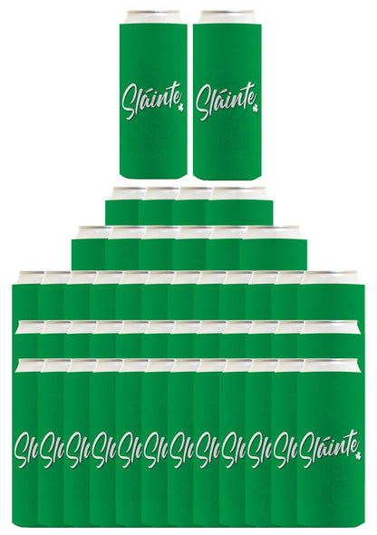 St Patricks Day Sliante Standard or Slim Can Thermocooler Drink Sleeve