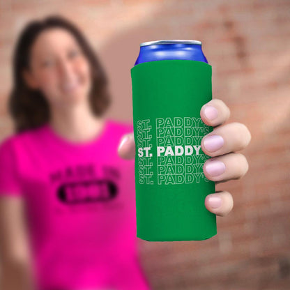 woman holding drink sleeve